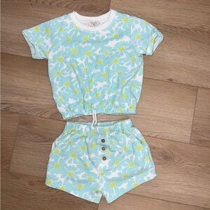 Floral Top and Shorts Matching Set